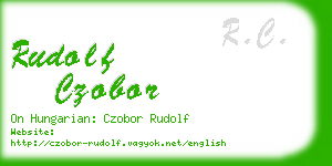 rudolf czobor business card